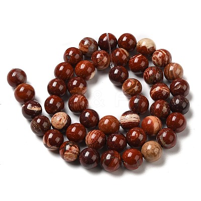 Natural Red Snakeskin Jasper Beads Strands X-G-H298-A02-03-1