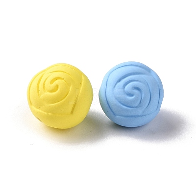 Spray Painted ABS Plastic Beads KY-G025-09-1