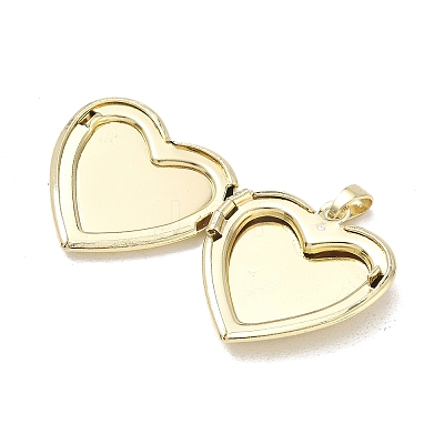 Printed Brass Locket Pendants KK-CBA9B3D-01G-04-1