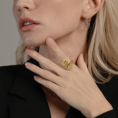 Brass Cuff Rings for Women WG946AA-01-1