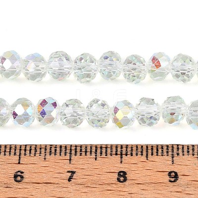 Transparent Glass Beads Strands X-EGLA-N016-6mm-06-1