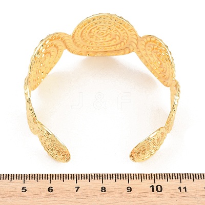 Brass Cuff Bangles for Women BJEW-P397-02G-1