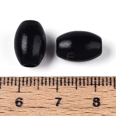 Spray Painted Schima Wood Beads WOOD-T032-29A-1