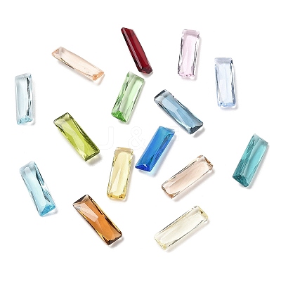 Pointed Back Glass Rhinestone Cabochons GLAA-B012-39-1