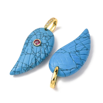 Synthetic Synthetic Turquoise Pendants GG-CBA51ED-02G-05-1
