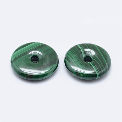 Natural Malachite Pendants G-F571-10-25mm-1
