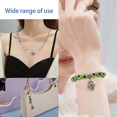DIY Evil Eye Jewelry Set Making Kits DIY-SZ0007-79-1