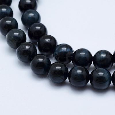 Natural Tiger Eye Beads Strands G-K203-85-8mm-1