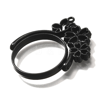 Alloy Open Back Bezel Pendants PALLOY-I223-05EB-1
