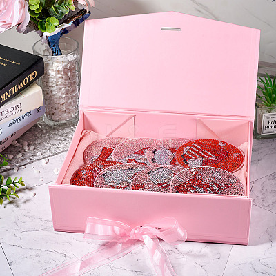 Rectangle Foldable Paper Gift Storage Boxes AJEW-TAC0035-07C-1