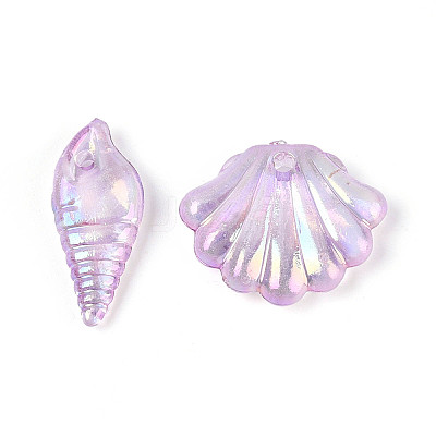 Ocean Theme Transparent Acrylic Beads TACR-T028-69-01C-1