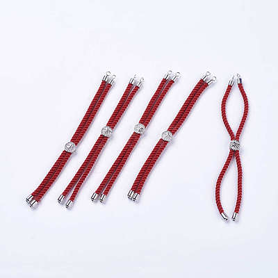 Nylon Twisted Cord Bracelet Making MAK-F018-01P-RS-1