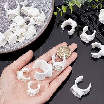 40Pcs 4 Style PVC Plastic U-Hook Holder FIND-CA0005-29-1