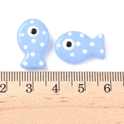 Baking Paint Glass Enamel Beads LAMP-D303-04F-1