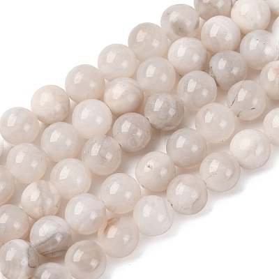 Natural White Crazy Lace Agate Bead Strands X-G-D840-55-6mm-1