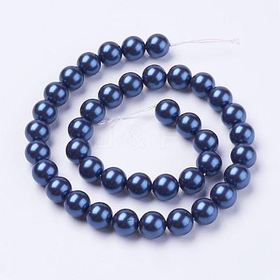 Shell Pearl Beads Strands BSHE-L035-10mm-I08-1