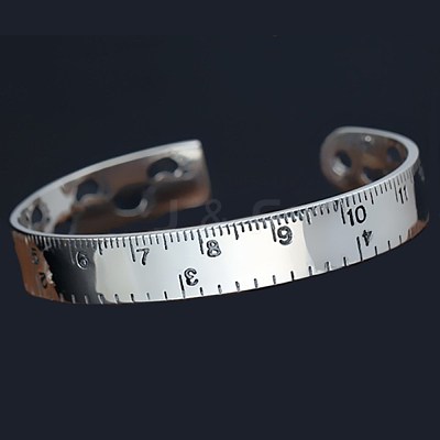 Creativity Women's Brass Cuff Bangles BJEW-BB59649-A-1