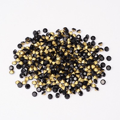 Back Plated Grade A Diamond Glass Pointed Rhinestone RGLA-SS12-002-1
