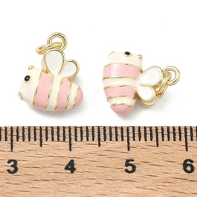 Brass Enamel Charms KK-F933-13G-02-1