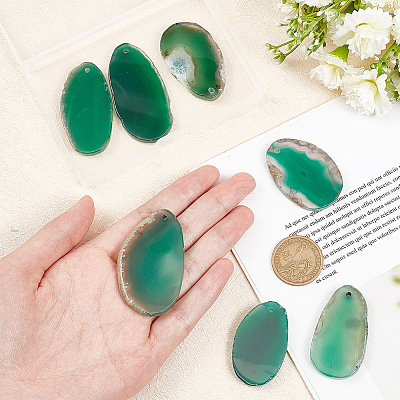 8Pcs Natural Agate Dyed Big Pendants G-BC0001-46A-1