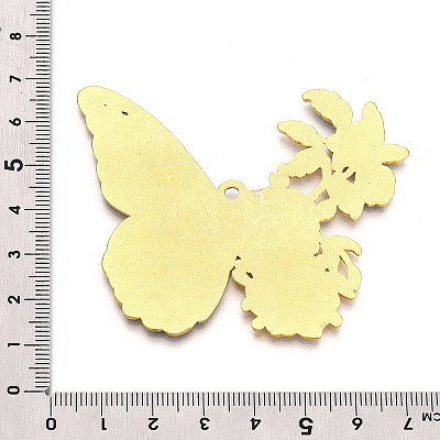 Rack Plating Alloy Enamel Big Pendants ENAM-N056-399E-G-1