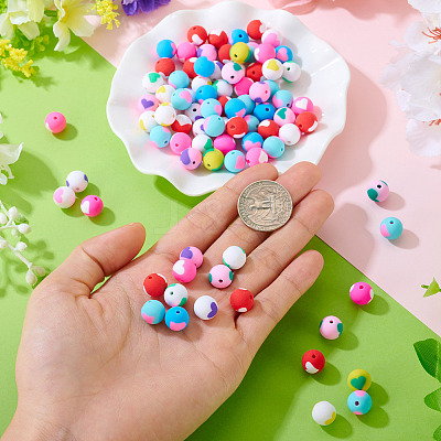 100Pcs Handmade Polymer Clay Beads CLAY-TA0001-92A-1