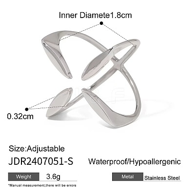 Cross Alloy Cuff Open Rings FS-WG25FE8-02-1