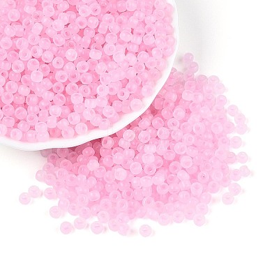 6/0 Transparent Inside Colours Glass Seed Beads SEED-N008-08Q-1