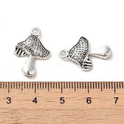 Tibetan Style Zinc Alloy Mushroom Pendants TIBEP-R334-289AS-RS-1