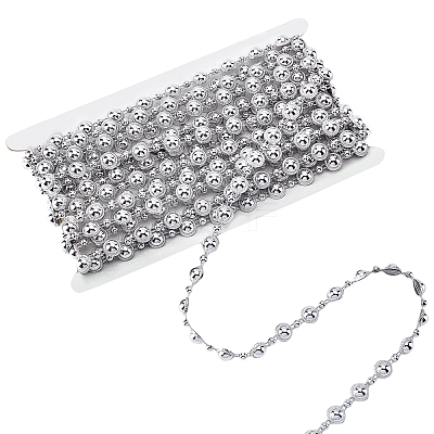 Acrylic Link Chains CHAC-WH0001-02-1
