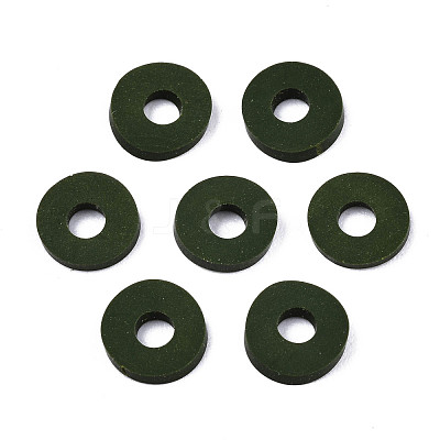 Handmade Polymer Clay Beads X-CLAY-Q251-6.0mm-81-1