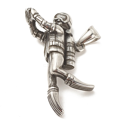 304 Stainless Steel Pendants STAS-G259-01AS-1