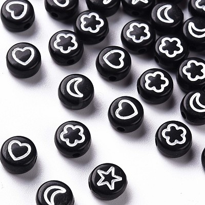 Opaque Acrylic Beads MACR-N008-40C-1