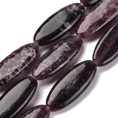 Natural Lepidolite Beads Strands G-B078-E08-01-1