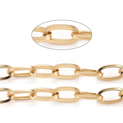 Ion Plating(IP) 304 Stainless Steel Paperclip Chains CHS-F009-02A-G-1