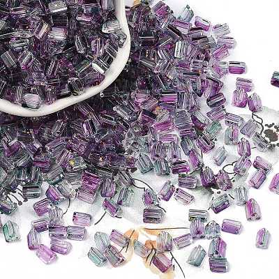 Transparent Spray Painted Glass Seed Beads SEED-L011-10A-02-1