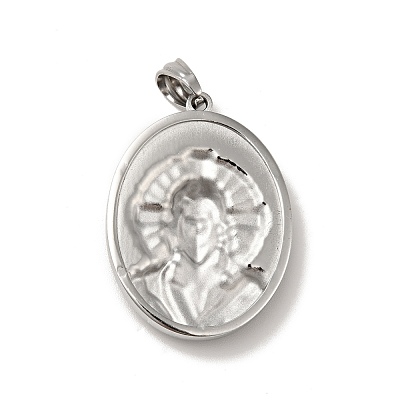 Tibetan Style 304 Stainless Steel Pendants STAS-G275-09AS-1