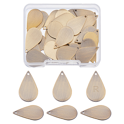32Pcs Brass Pendants KK-FH0008-22AB-1