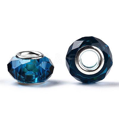 Handmade Glass European Beads GPDL25Y-77-1