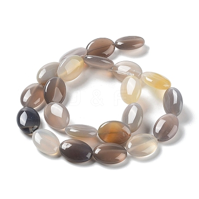 Natural Grey Agate Beads Strands G-L164-A-37-1