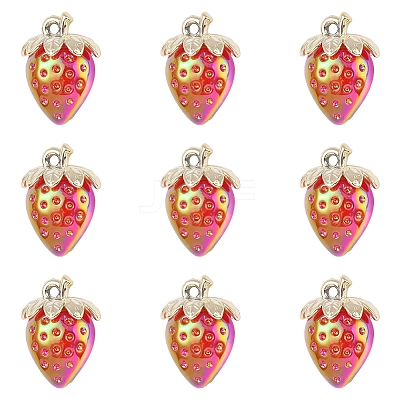 10Pcs Transparent Acrylic Pendants MACR-FS0002-08C-1
