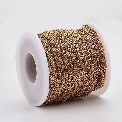 Ion Plating(IP) 304 Stainless Steel Cable Chains CHS-R002-0.5mm-G-1