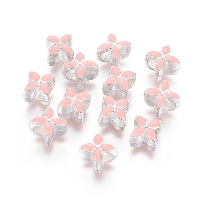 Alloy Enamel European Beads MPDL-R006-04-1