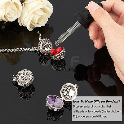 Brass Hollow Cage Pendants KK-AR0001-99P-1