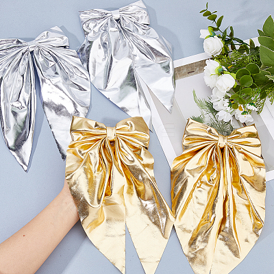 4Pcs 2 Colors Cloth Bowknot Hair Barrettes PHAR-FH0001-08-1