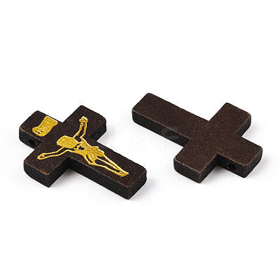 Printed Wooden Pendants WOOD-S050-35A-03-1