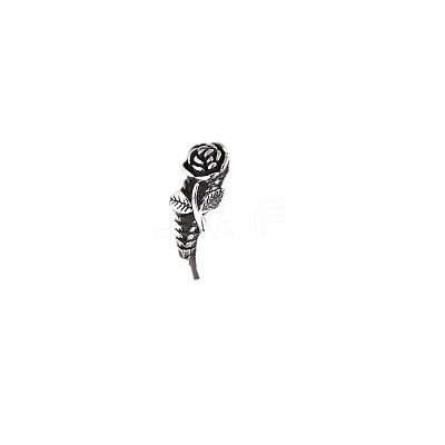 Alloy Rose Finger Rings WG6B24B-04-1