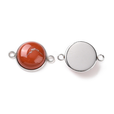 Natural & Synthetic Mixed Gemstone Connector Charms G-D059-01B-1