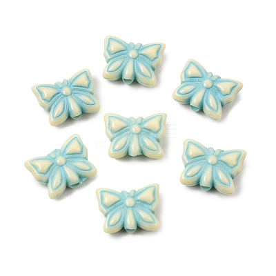 Painted Opaque Acrylic Beads AC-CBAA127-02E-1