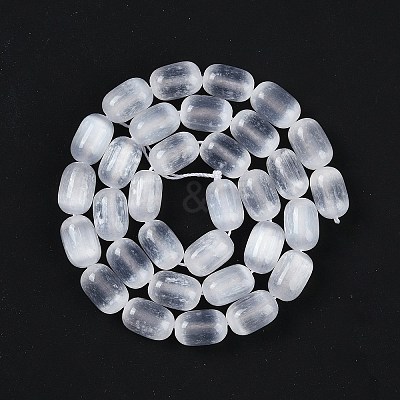 Natural Selenite Beads Strands G-F750-09-1